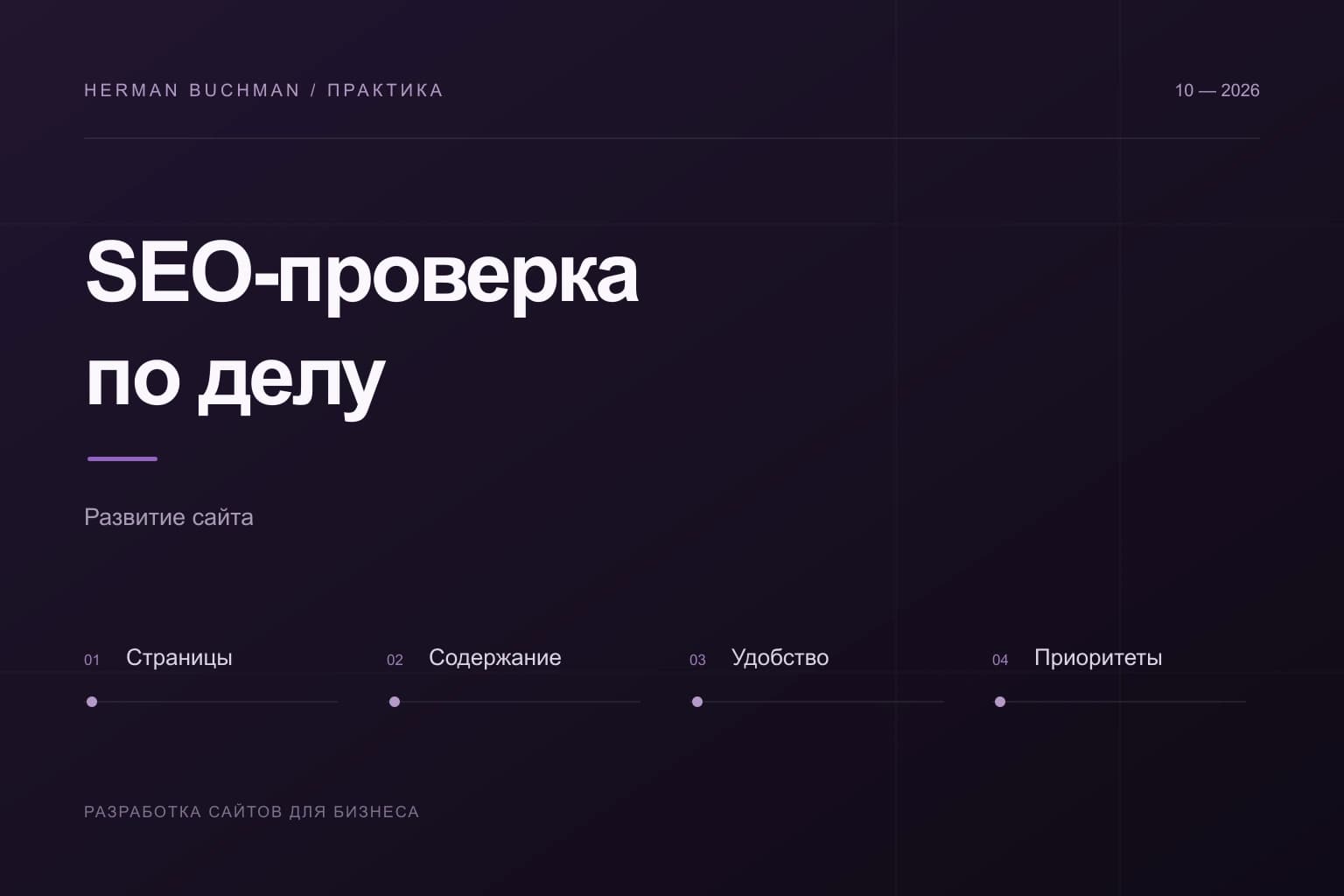 Чек-лист самостоятельного SEO-аудита сайта для бизнеса